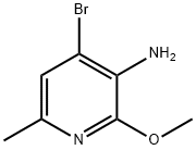 4-溴-2-甲氧基-6-甲基吡啶-3-胺 结构式