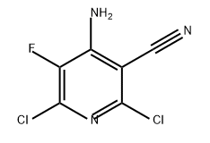 4-氨基-2,6-二氯-5-氟烟腈 结构式