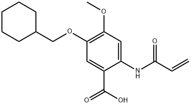 5-(Cyclohexylmethoxy)-4-methoxy-2-[(1-oxo-2-propen-1-yl)amino]benzoic acid 结构式