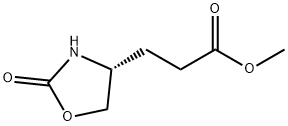(4R)-2-氧代-4-噁唑烷丙酸甲酯 结构式