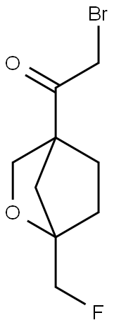 2-溴-1-(1-(氟甲基)-2-氧杂双环[2.2.1]庚-4-基)乙-1-酮 结构式