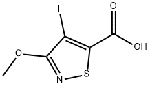 4-碘-3-甲氧基异噻唑-5-羧酸 结构式