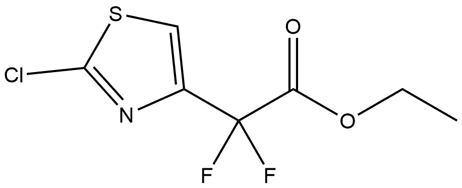 2-(2-氯噻唑-4-基)-2,2-二氟乙酸乙酯 结构式