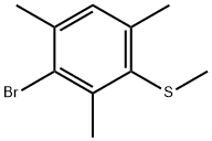 Benzene, 2-bromo-1,3,5-trimethyl-4-(methylthio)- 结构式