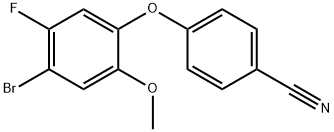 Benzonitrile, 4-(4-bromo-5-fluoro-2-methoxyphenoxy)- 结构式