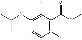 Benzoic acid, 2,6-difluoro-3-(1-methylethoxy)-, methyl ester 结构式