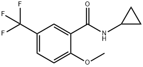 Benzamide, N-cyclopropyl-2-methoxy-5-(trifluoromethyl)- 结构式