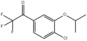 Ethanone, 1-[4-chloro-3-(1-methylethoxy)phenyl]-2,2,2-trifluoro- 结构式