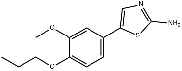 2-Thiazolamine, 5-(3-methoxy-4-propoxyphenyl)- 结构式
