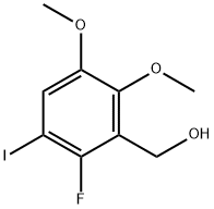 Benzenemethanol, 2-fluoro-3-iodo-5,6-dimethoxy- 结构式