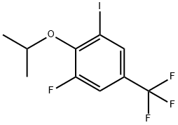 Benzene, 1-fluoro-3-iodo-2-(1-methylethoxy)-5-(trifluoromethyl)- 结构式