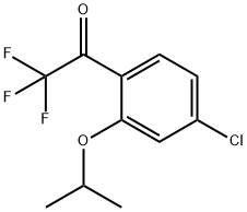 Ethanone, 1-[4-chloro-2-(1-methylethoxy)phenyl]-2,2,2-trifluoro- 结构式