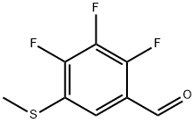 Benzaldehyde, 2,3,4-trifluoro-5-(methylthio)- 结构式