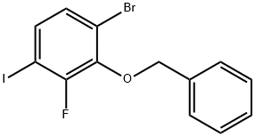 Benzene, 1-bromo-3-fluoro-4-iodo-2-(phenylmethoxy)- 结构式