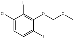 Benzene, 1-chloro-2-fluoro-4-iodo-3-(methoxymethoxy)- 结构式