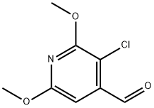 4-Pyridinecarboxaldehyde, 3-chloro-2,6-dimethoxy- 结构式