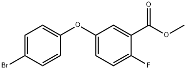 Benzoic acid, 5-(4-bromophenoxy)-2-fluoro-, methyl ester 结构式