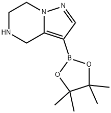 3-(4,4,5,5-四甲基-1,3,2-二氧杂硼烷-2-基)-4,5,6,7-四氢吡唑[1,5-A]吡嗪 结构式