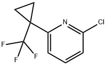 2-氯-6-[1-(三氟甲基)环丙基]吡啶 结构式
