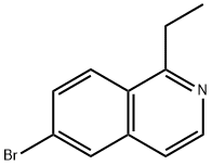 6-溴-1-乙基异喹啉 结构式