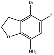 7-苯并呋喃胺,4-溴-5-氟-2,3-二氢 结构式