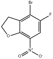 4-溴-5-氟-2,3-二氢-7-硝基苯并呋喃 结构式