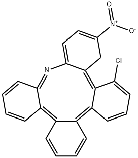 3,8-二氯-10-硝基-9H-四苯并[B,D,F,H]氮酮 结构式