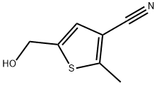 3-Thiophenecarbonitrile, 5-(hydroxymethyl)-2-methyl- 结构式