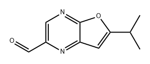 6-异丙基呋喃并[2,3-B]吡嗪-2-甲醛 结构式