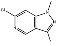 6-氯-3-碘-1-甲基-1H-吡唑并[4,3-C]吡啶 结构式