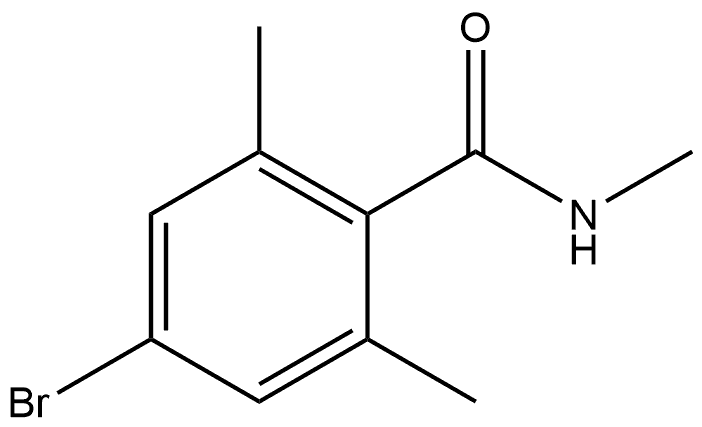 4-溴-N,2,6-三甲基苯甲酰胺 结构式