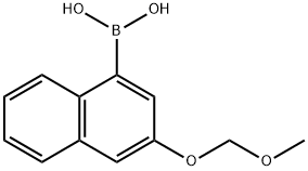 (3-(甲氧基甲氧基)萘-1-基)硼酸 结构式