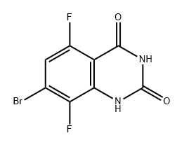 7-溴-5,8-二氟噻唑啉-2,4(1H,3H)-二酮 结构式