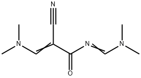 (2Z)-2-cyano-3-(dimethylamino)-N-[(E)-(dimethyla mino)methylidene]prop-2-enamide 结构式