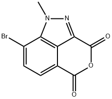 8-溴-1-甲基-3H-吡喃并[3,4,5-CD]吲唑-3,5(1H)-二酮 结构式