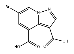 6-溴吡唑并[1,5-A]吡啶-3,4-二羧酸 结构式