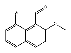 8-溴-2-甲氧基-1-萘甲醛 结构式