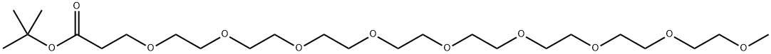 tert-butyl 2,5,8,11,14,17,20,23,26-nonaoxanonacosan- 29-oate 结构式