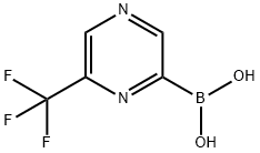 (6-(三氟甲基)吡嗪-2-基)硼酸 结构式