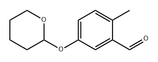 2-甲基-5-((四氢-2H-吡喃-2-基)氧基)苯甲醛 结构式