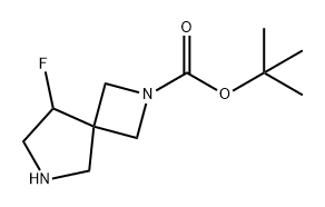 8-氟-2,6-二氮螺环[3.4]辛烷-2-羧酸叔丁酯 结构式