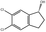 (1R)-5,6-Dichloro-2,3-dihydro-1H-inden-1-ol 结构式