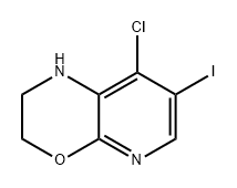 8-氯-7-碘-2,3-二氢-1H-吡啶[2,3-B][1,4]噁嗪 结构式