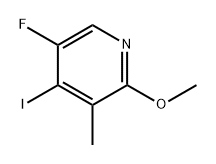 5-氟-4-碘-2-甲氧基-3-甲基吡啶 结构式