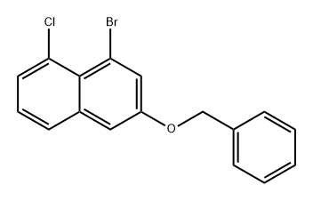 3-(苄氧基)-1-溴-8-氯萘 结构式