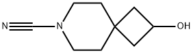 2-羟基-7-氮杂螺[3.5]壬烷-7-腈 结构式