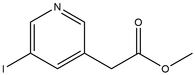 methyl 2-(5-iodopyridin-3-yl)acetate 结构式