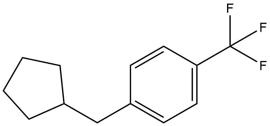 1-(Cyclopentylmethyl)-4-(trifluoromethyl)benzene 结构式