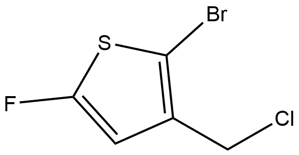 2-溴-3-(氯甲基)-5-氟噻吩 结构式