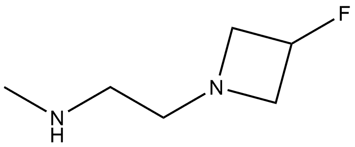3-Fluoro-N-methyl-1-azetidineethanamine 结构式